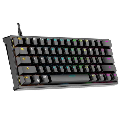 G101 Keyboard Wire 61-key Green Axis Luminous RGB Cool Real