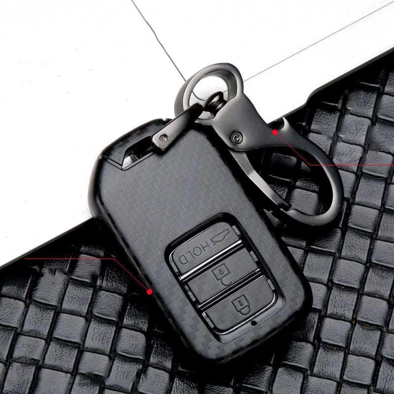 New Scrub Carbon Fiber ABS Car Key Case Full ver For Honda V