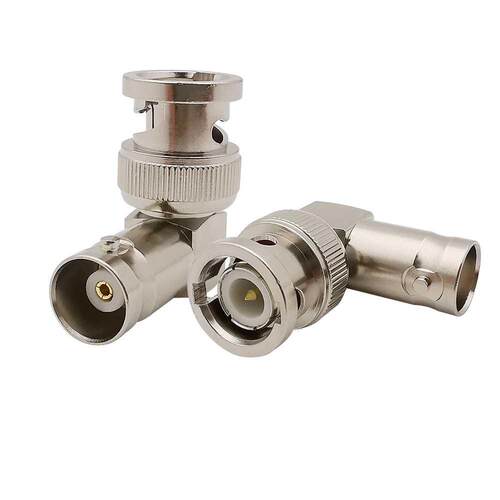 1Pcs 90 Degree Right Angle BNC Male to BNC Female Jack RF Co