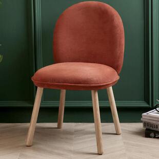 Nordic solid wood net red makeup dressing chair simple