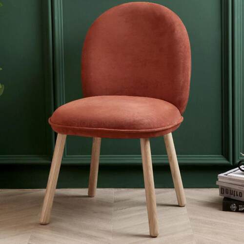 Nordic solid wood net red makeup dressing chair simple