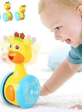 Baby Rattles Tumbler Doll Toys Bell Music Learning Education