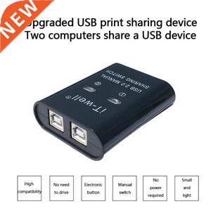 K1KF USB 2.0 Manual Sharing Switch Printer Sharing Device Hu