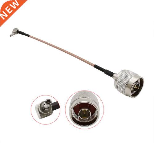 1PCS N Male Plug to CRC9 Male Plug Right Angle L Shape RF Co