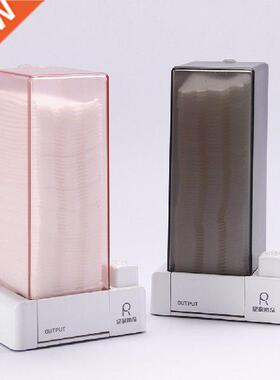 Makeup Organizer Storage Box Auto Cotton Pad Dispenser