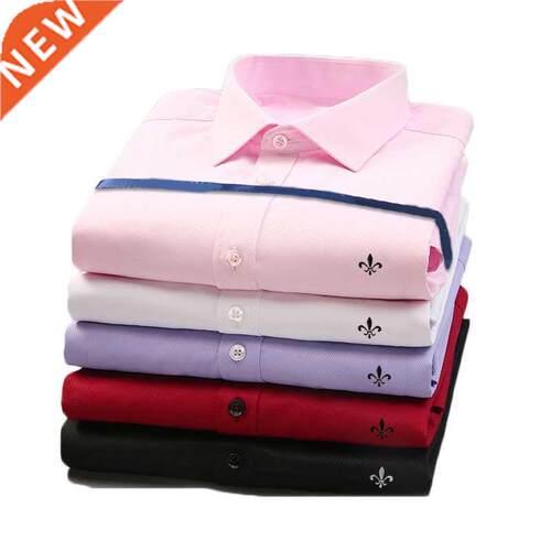 Dudalinas 2021 Brand Men Shirt Male Dress Shirts Men	