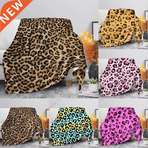 5 yles Vintage Leopard Blanket Soft Flannel Throw Blanket