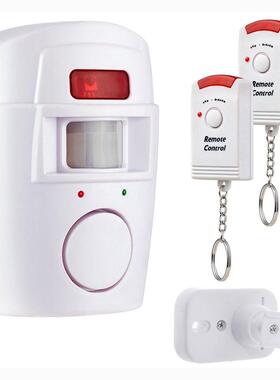 Wireless PIR Motion Sensor Detector Alarm with 2 Remote Cont
