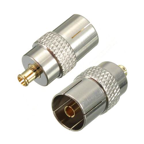 MCX Male Plug to Coax Coaxial Female Socket TV Antenna Aeria