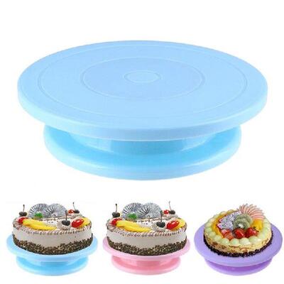 DIY Pan Baking Tool Plastic Cake Plate Turntable Rotating