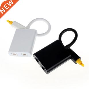 Toslink Optical Fiber Audio 1 to 2 Female Splitter Adapter F