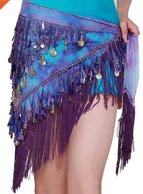 Belly Dance Clothing Accessories Tassel Wrap Stchy Mesh Base