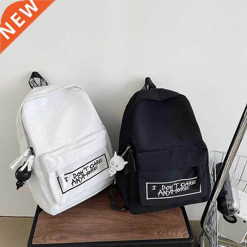 Backpack Harajuku Style Women Backpack Doll Pendant Shoulder