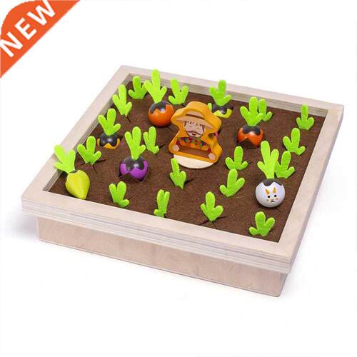 Wooden montessori Memory Boa Game Sorting Puzzle vegetable