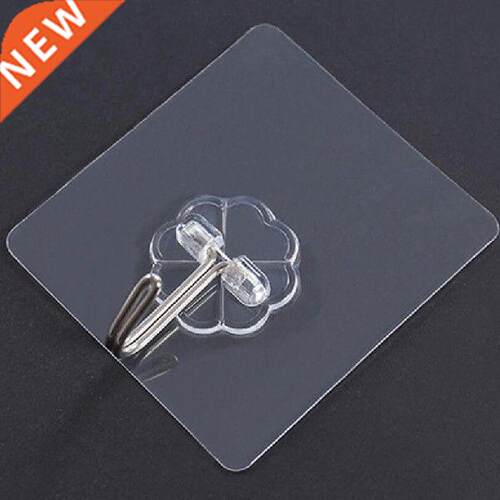 5 Pcs Strong Transparent Suction Cup Sucker Wall Hooks