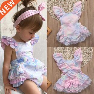 Floral Newborn Baby Girl Romper Sleeveless Jumpsuit Outfits