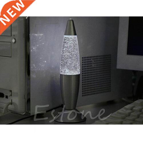 USB Multi-Color Changing Lava Lamp LED Glitter Mood Night Li