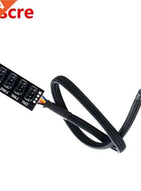 PWM Fan Hub Distributor 4-Pin 1 to 5 PC CPU Heatsink Box Fan