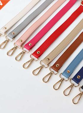New 18cm Long PU Leather Shoulder Bag Strap bag Handles