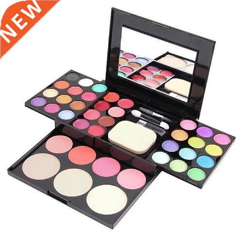 3 Layers Makeup Palette Set Blusher Lip Gloss Shimmers