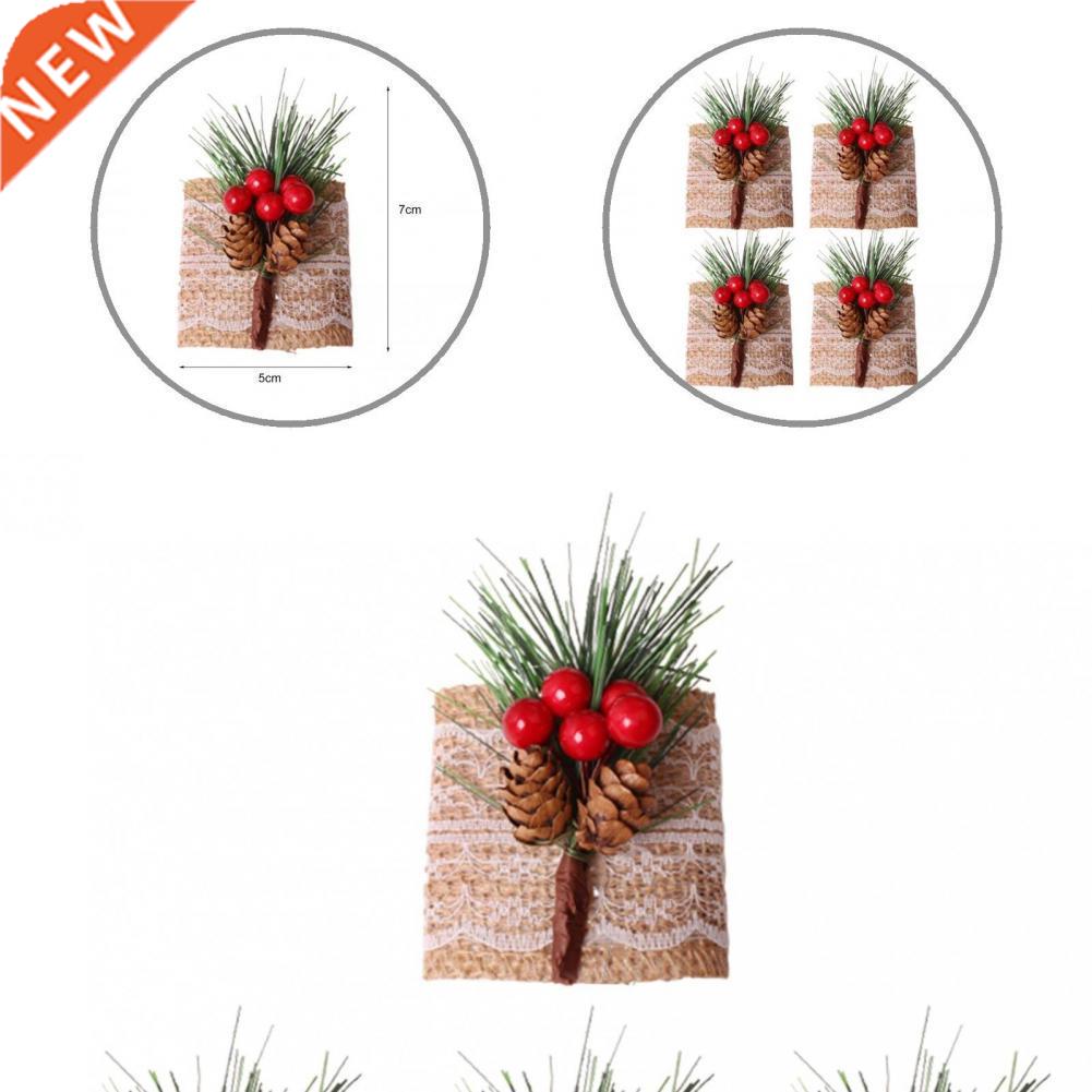 Se 4Pcs Useful Versatile Tale Ornent Napkin Ring