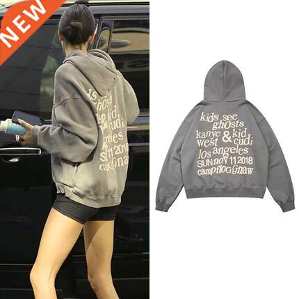 Kanye West Pullover Fleece Hoodies Kendall Jenner Print Swea