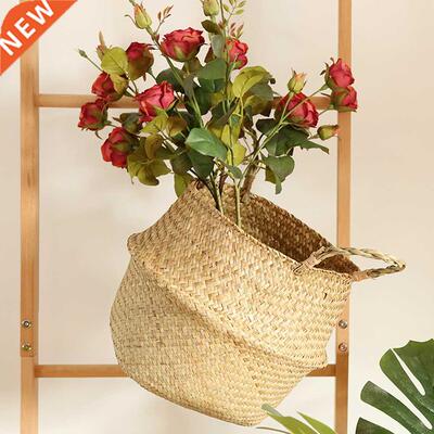 Handmade Bamboo Storage Baskets Seagrass Wicker Basket Garde