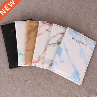 Tra Leather Women Men Passport Fashion Marble Cover Style