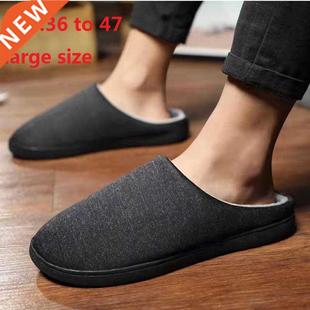 36/47 large size for men winter Indoor slippers warm cotton