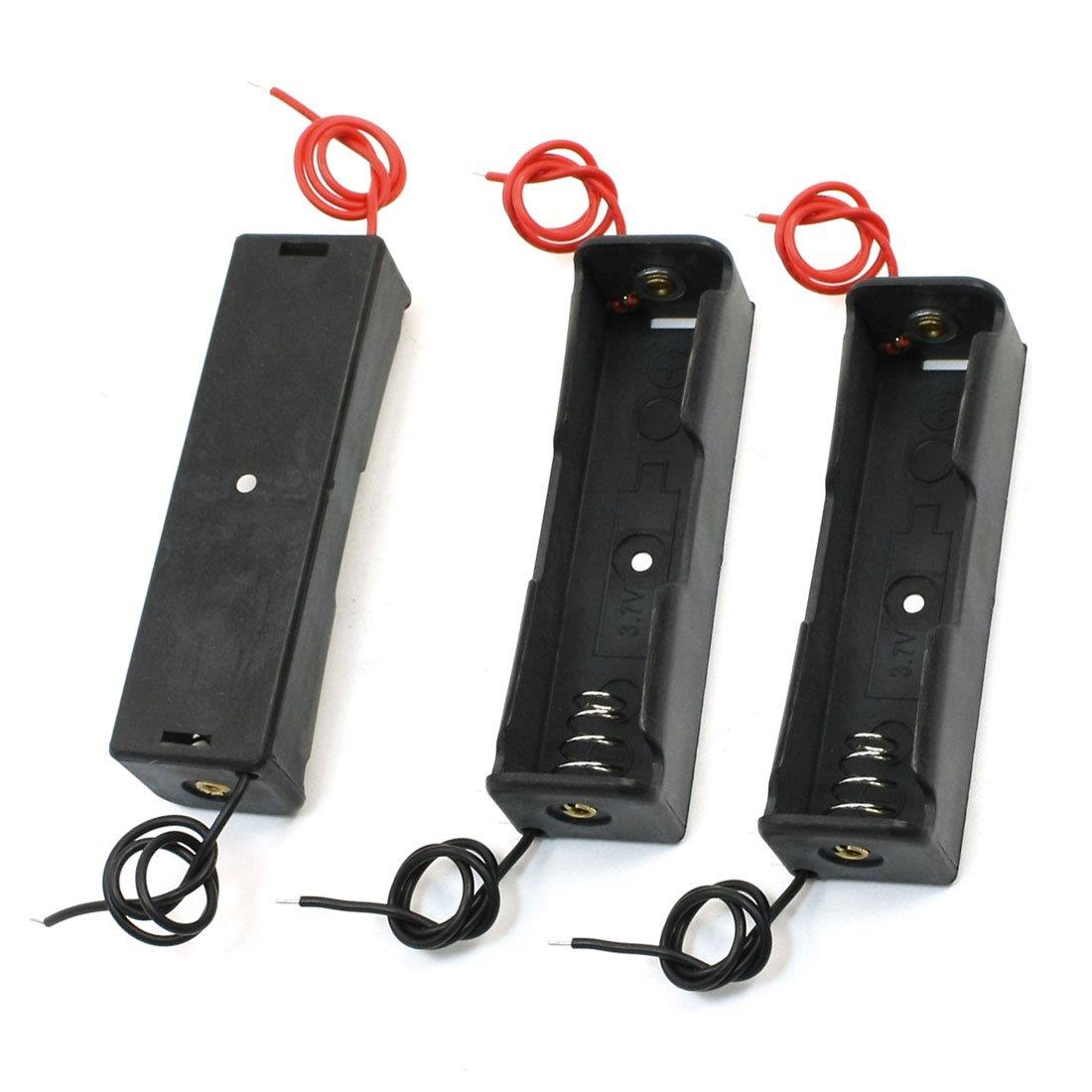 3x lack 3.7V18650x1 atteries attery Holder Case
