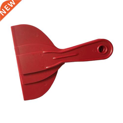 3pcs Hand Tools Scraper Set Durable Red Spatula Putty Spread