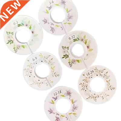 6pcs Baby Clothes Size Dividers Round Clothing Hanger Separa