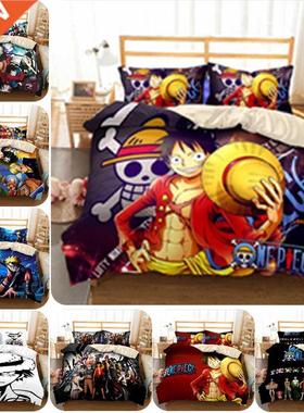 3D Printed One Piece Bedding Set Luffy Home Quilt Cover And