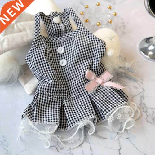 Plad Bows Dog Weddng Sut Summer Grl Boy Pet Dress For L