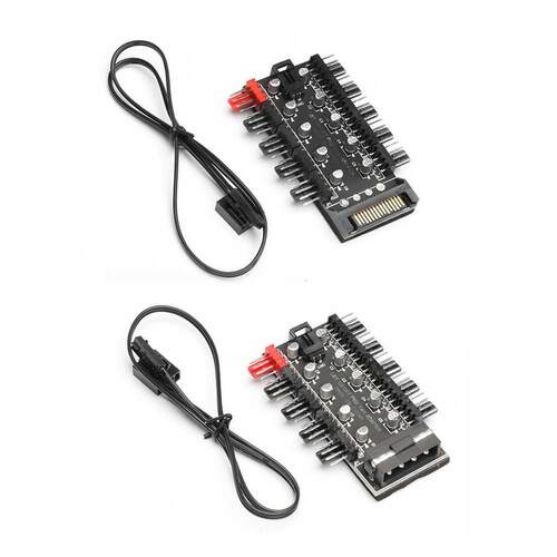 4 Pin PWM Cooler Fan Hub Splitter Adapter Socket Replacement