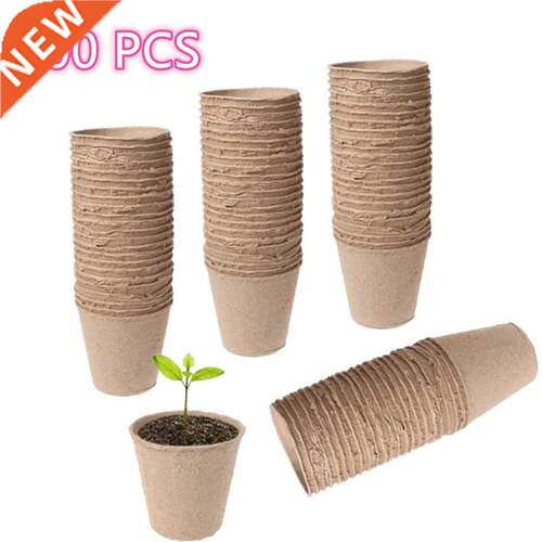 100Pieces 6cm Environmental protection Garden Round Peat Pot