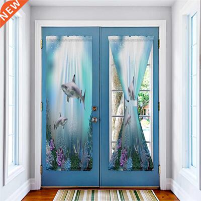 Sharks Blinds Curtains for Living Room Bedroom Office