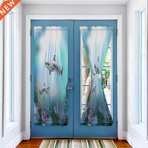 Sharks Blinds Curtains for Living Room Bedroom Office