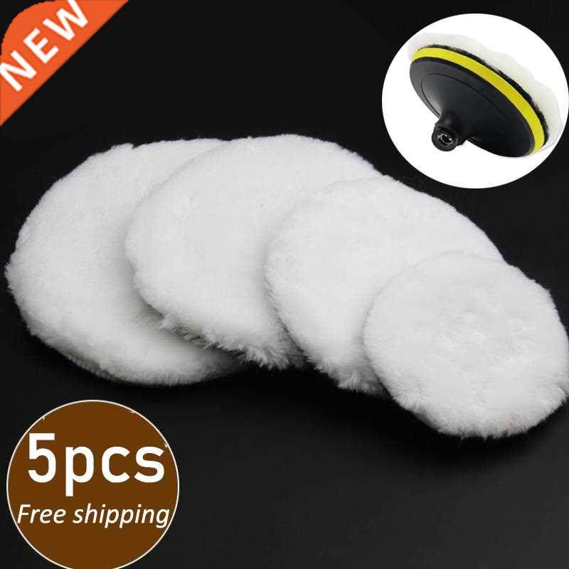 5 sizes 75-175mm wool polishing disc car beauty waxing self