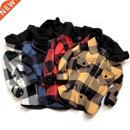 2022 0-4Y Casual Toddler Baby Boy Girl Hooded Shirt 4 Colors