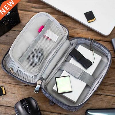 Chic USB Bag Convenient Polyester Charger Storage Pouch Ear