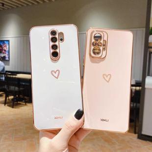 Red Case Plating Love Heart Square For Phone Silicone Xiaomi