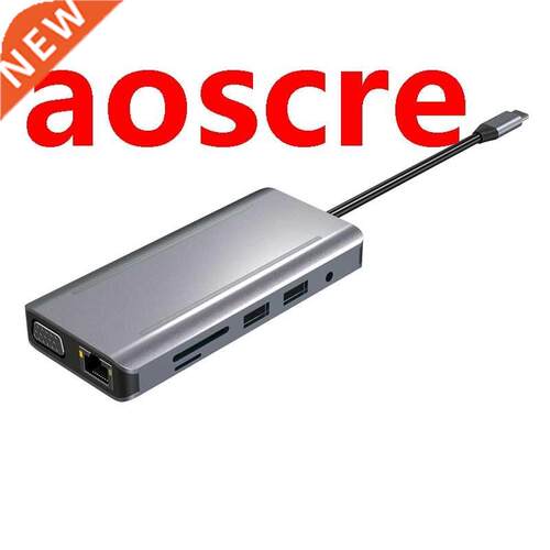 11-In-1 USB C Multi-Port Adapter with RJ45 4K HDMI-Compatibl