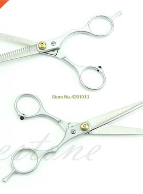 2Pcs Professional Hair Cutting Thinning Scissors Shears Barb