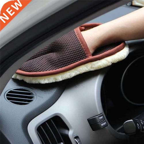 1pc Car Cleaning Glove Auto Plush Vehicle Wash Mitten Cloth