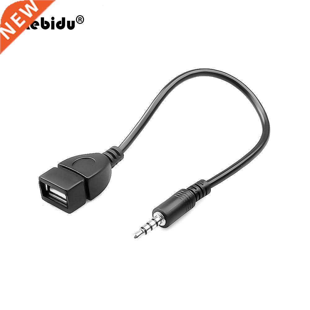 kebidu 3.5mm Audio AUX Jack Male to USB 2.0 Type A Female O