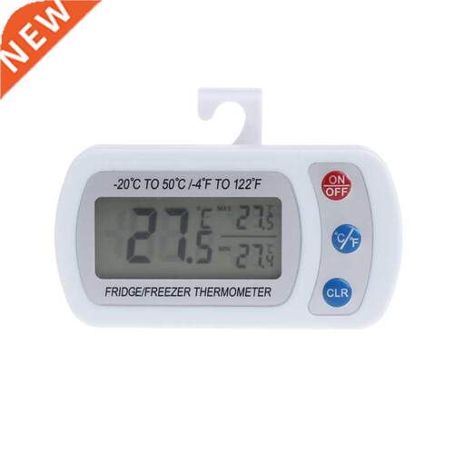 Fridge Refrigerator LCD Thermometer Freezer with Hanging Hoo