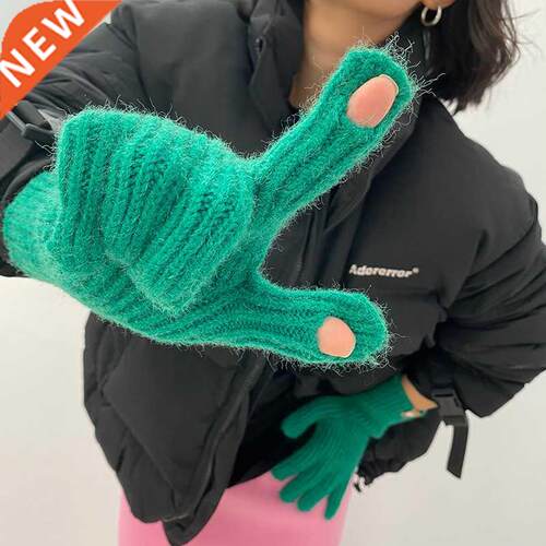 2022 Elastic Full Finger Gloves Warm Thick Touch Screen Glov