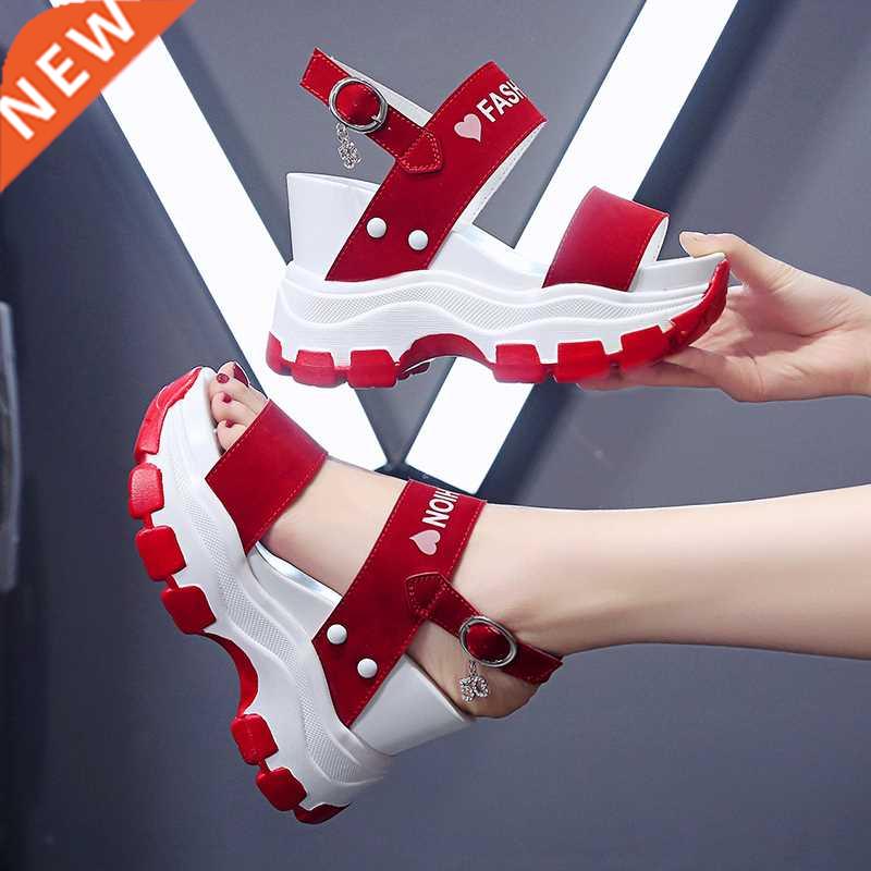 Platform Sandals Women 2021 New Summer Chunky High Heels Fem