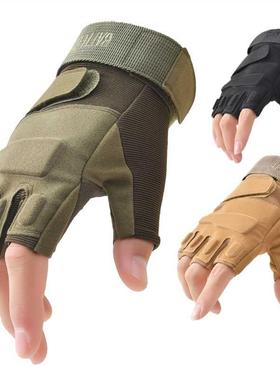 New Fingerless Tactical Gloves Men Women Fighting Half Finge